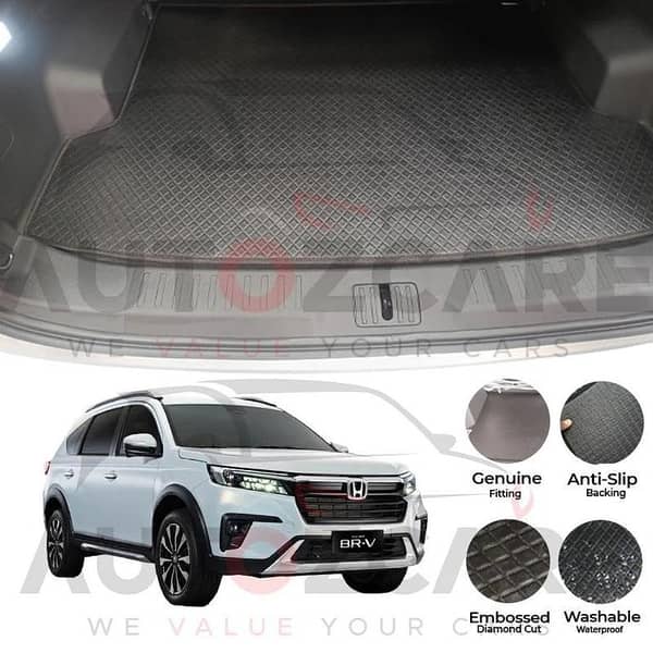 Honda BR-V China Rexine Custom-Size Trunk Mat - Model 2020-2025