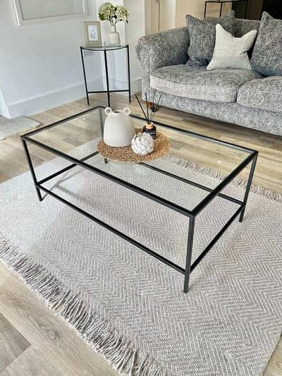 table bed and cages