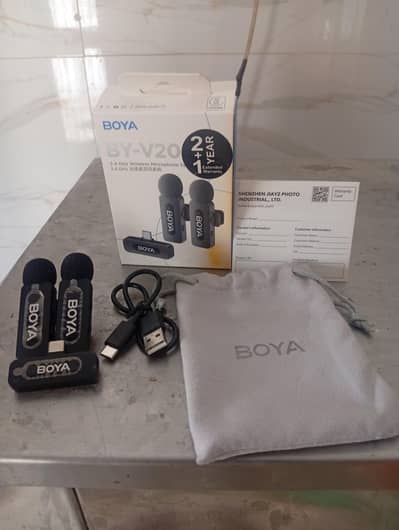 Boya By -V20 Wirles Microphone (Type C) Full Box + Warranty