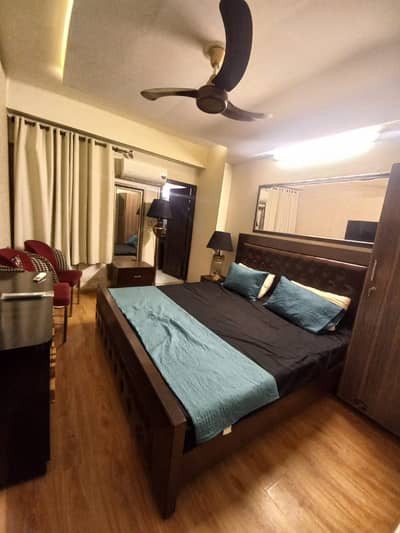 One bedroom apartment luxury furnished available for rent location E-11 Islamabad