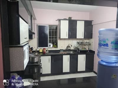 FLAT AVAILAIBLE FOR RENT IN GULUSTAN E JOHAR BLOCK 17 HAROON   ROYAL CITY SWEET WATER LUXURY SIZE FLAT