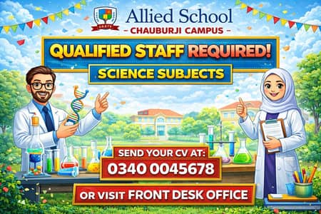 Qualified Staff required