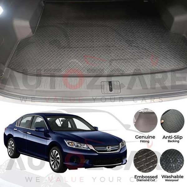 Honda Accord China Rexine Custom-Size Trunk Mat - Model 2013-2018