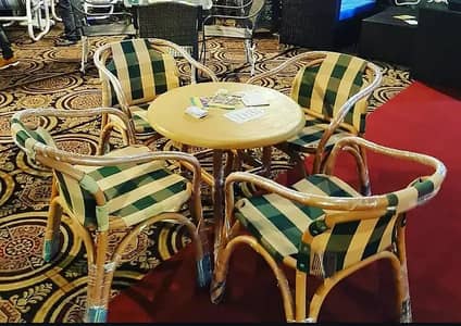 Round Dining Table/Dining UPVC chairs/restaurants furniture/Lawn chair