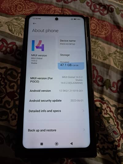 poco x3 nfc 6/128 official pta approved
