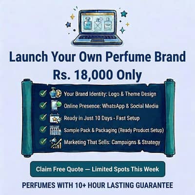 Launch Your Own Perfume Brand in Rs. 18,000 Only