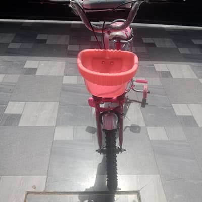 girl kid bicycle in pink