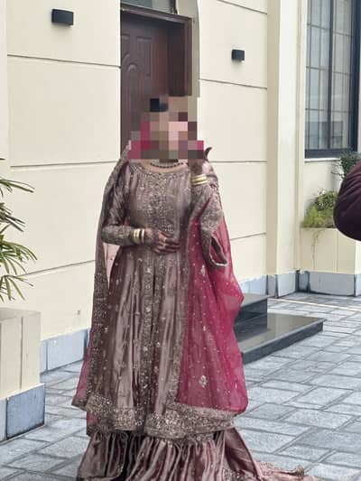 Luxury Farshi Lehnga, Heavy Kora and cut dana work