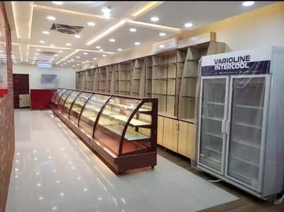 bakery counter | bakery showcase | bakery rack | bakery display