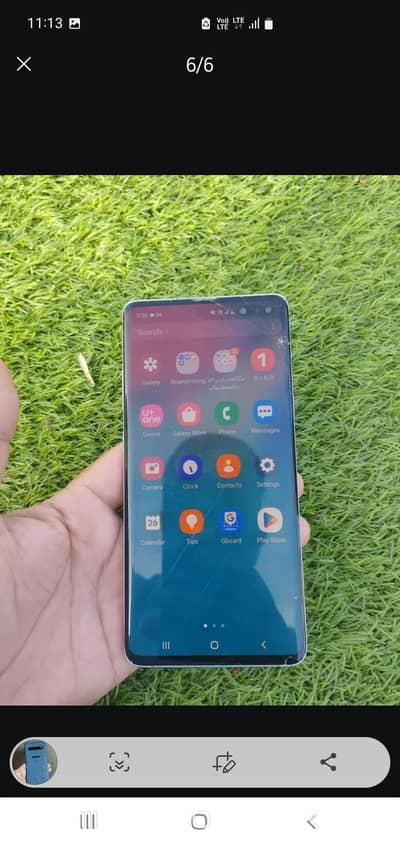 Galaxy S10 5G single sim all sim work 8/512GB just glass crack all ok