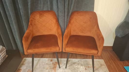 Chairs set rust color