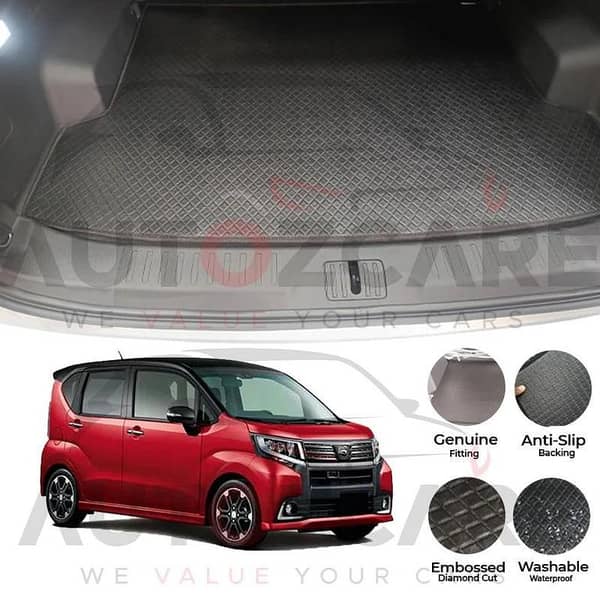 Daihatsu Move China Rexine Custom-Size Trunk Mat - Model 2014-2023