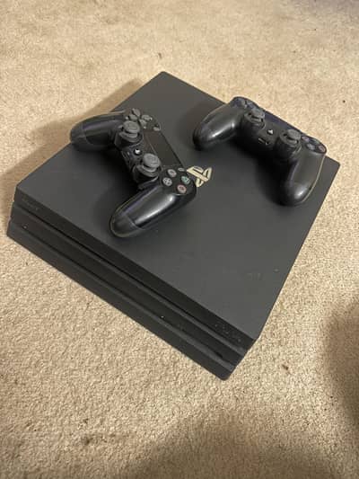 PlayStation PS4 pro 1TB with 2 controllers