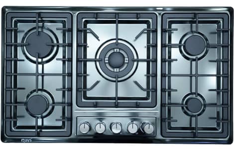 Rays 5 Burner Stainless Steel Gas Kitchen Hob 5201-CG
