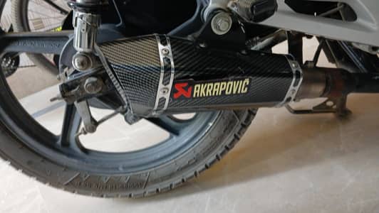 Akrapovic shark exhaust db killer with bendpipe for ybr/cb 150f