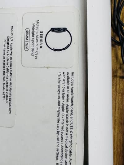 Apple Watch 8 45mm midnight aluminum