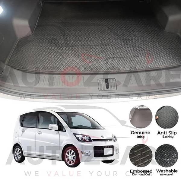 Daihatsu Move China Rexine Custom-Size Trunk Mat - Model 2006-2010
