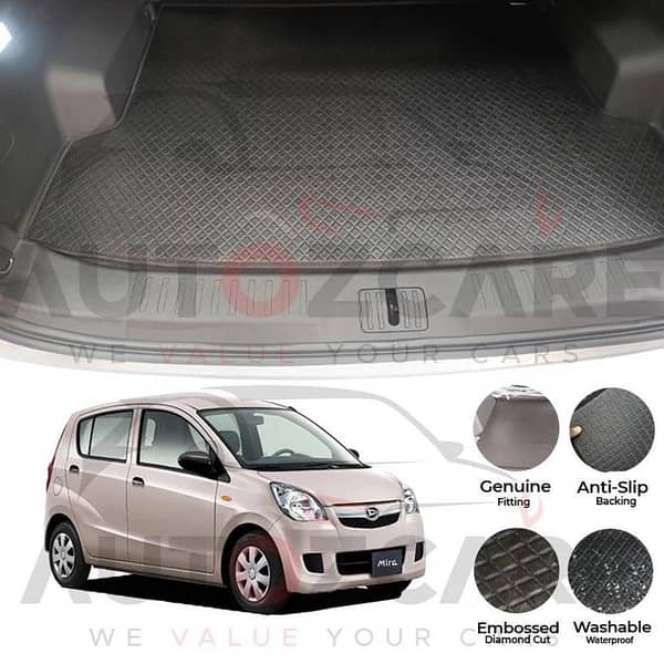 Daihatsu Mira China Rexine Custom-Size Trunk Mat - Model 2006-2017