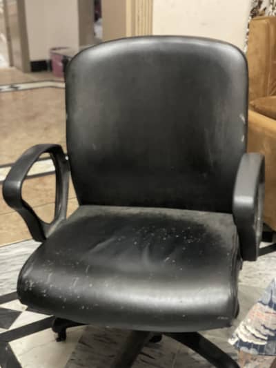 Chair with computer table