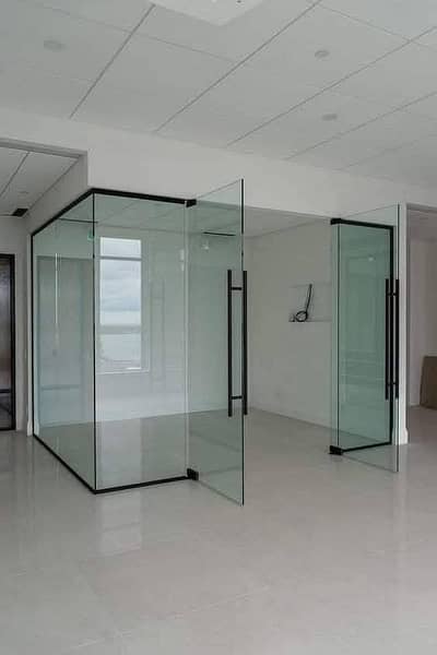 Glass office cabins / office partition / Office doors / Glass Partitio