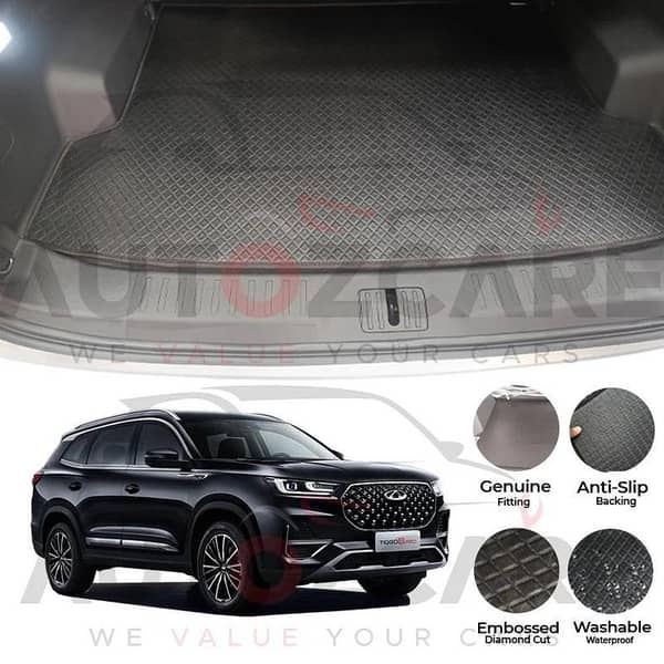Chery Tiggo 8 Pro China Rexine Custom-Size Trunk Mat - Model 2022-2025