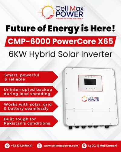 CMP-6000 PowerCore X65 6KW Hybrid Inverter