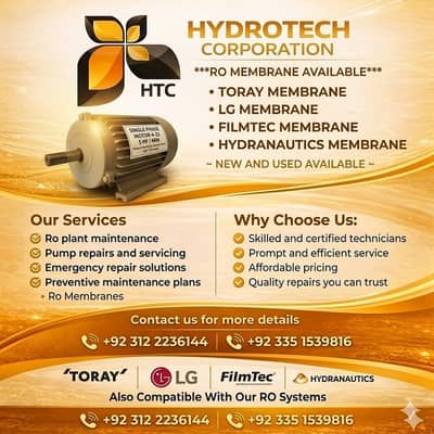 RO Plant Maintenance & Repair Services | Pump & Membrane Repair