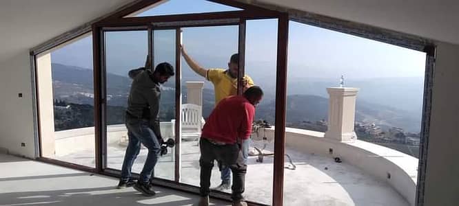 GLASS WORK, ALUMINIUM WINDOW'S,12MM GLASS PARTITIONS, WINDOW BLINDS .