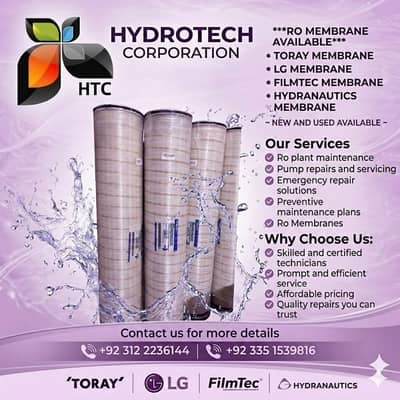 RO System Services – Membrane, Pump Repair & Plant Maintenance