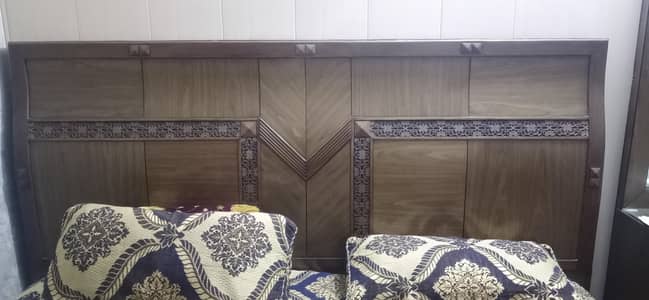 King Bed with side tables and Dressing Table