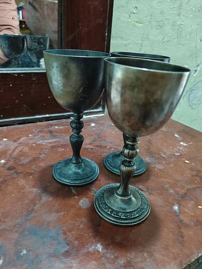 pure 925 silver glass set