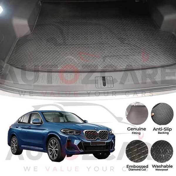 BMW X4 Series China Rexine Custom-Size Trunk Mat - Model 2014-2018
