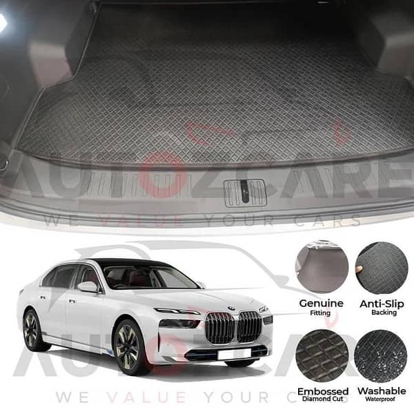 BMW i7 China Rexine Custom-Size Trunk Mat - Model 2022-2025