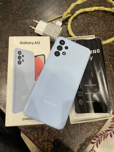 Samsung A13 4/128 10/10 with box and charger
