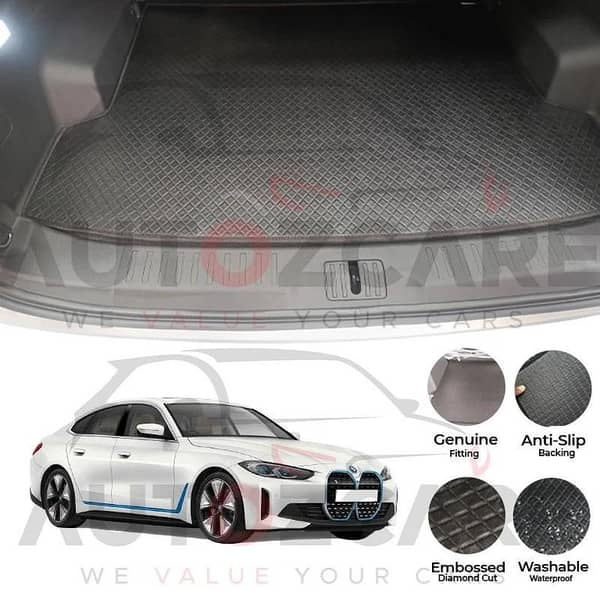 BMW i4 China Rexine Custom-Size Trunk Mat - Model 2022-2025