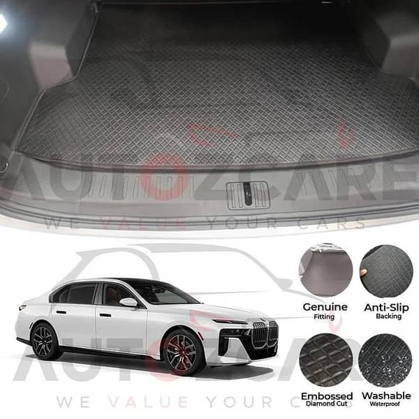 BMW 7 Series China Rexine Custom-Size Trunk Mat - Model 2023-2025