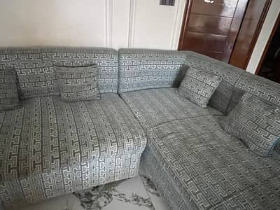 l shape five seater sofa set