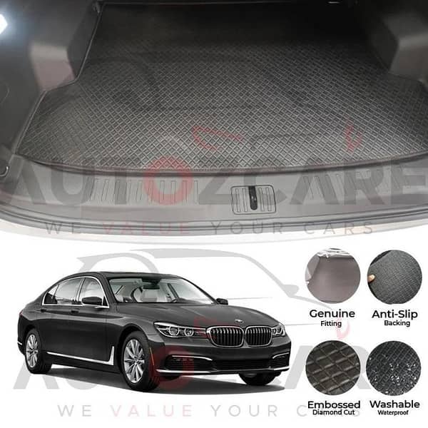 BMW 7 Series China Rexine Custom-Size Trunk Mat - Model 2016-2022