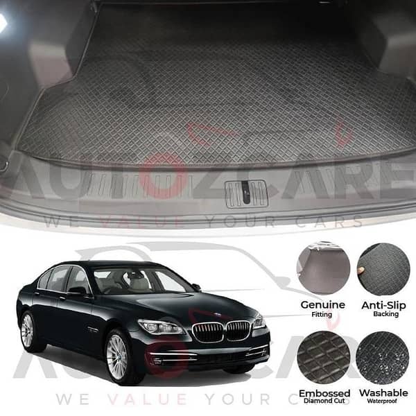 BMW 7 Series China Rexine Custom-Size Trunk Mat - Model 2009-2015