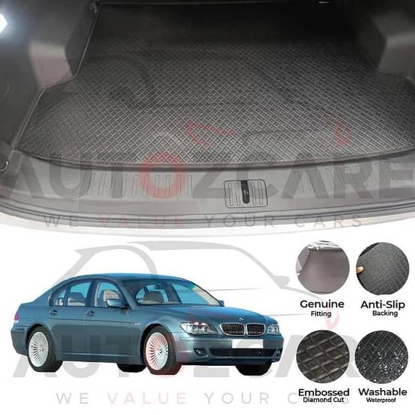 BMW 7 Series China Rexine Custom-Size Trunk Mat - Model 2002-2009