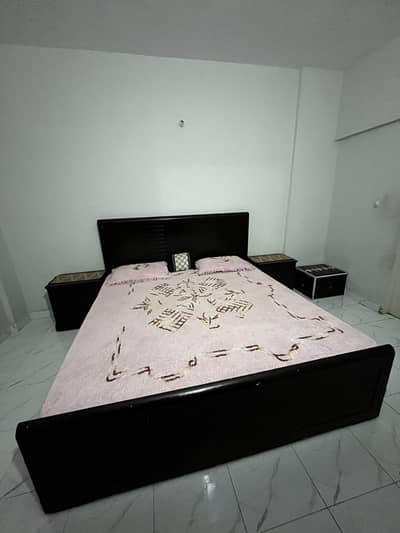 Slightly used master size/king size bed set available.