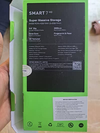 Infinix Smart 7 HD in excellent condition