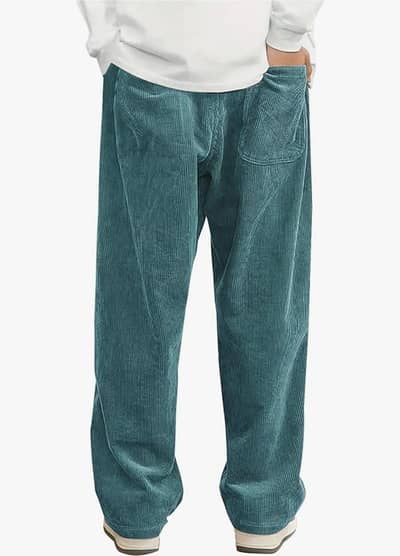 Wide Leg Pants Straight Sweatpants Elastic Waist Drawstring