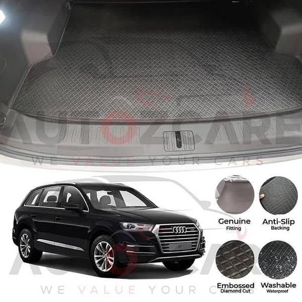 Audi Q7 China Rexine Custom-Size Trunk Mat - Model 2016-2018
