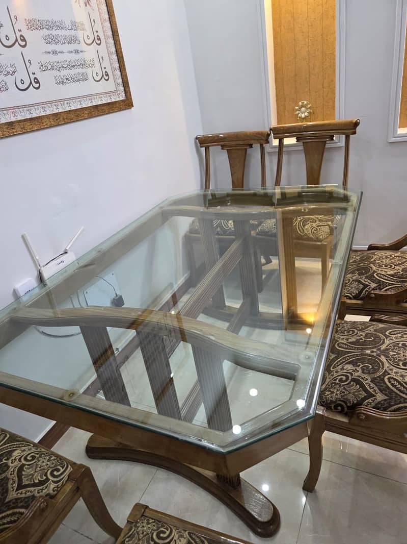 Solid dining table 6