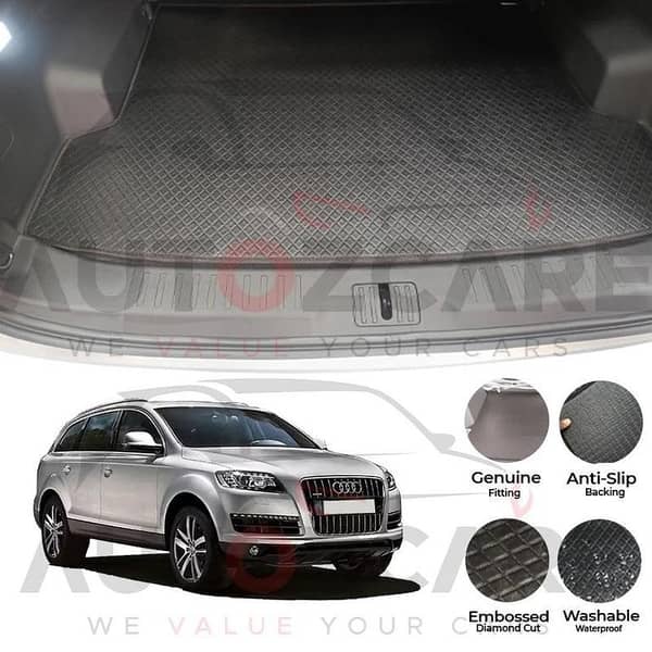 Audi Q7 China Rexine Custom-Size Trunk Mat - Model 2005-2015