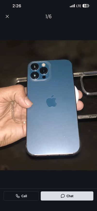 12 pro max pta approved 256GB 84% health with box