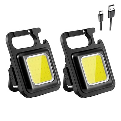 COB Rechargeable Keychain Flashlight