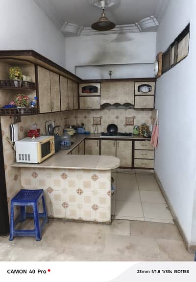 three bed dd ground floor portion for rent in johar