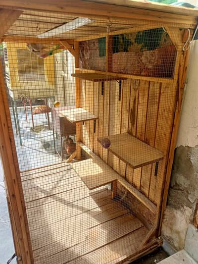 wooden cage